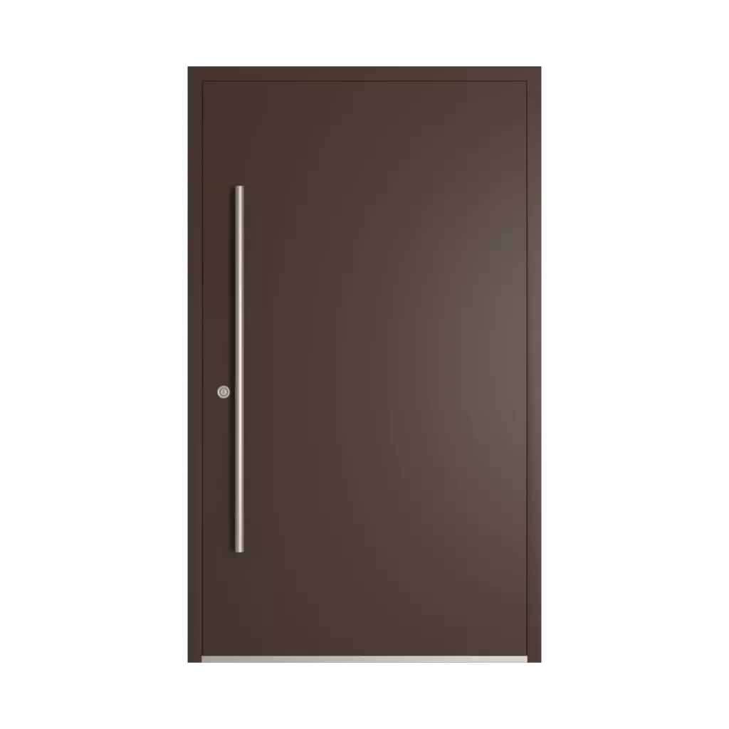 RAL 8017 Chocolate brown entry-doors models dindecor 6115-pwz  