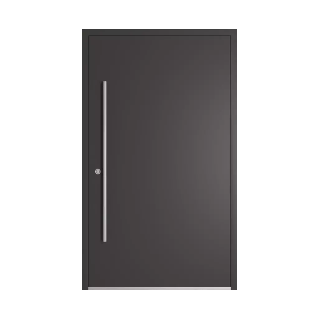 RAL 8019 Grey brown entry-doors models dindecor sk06-grey  