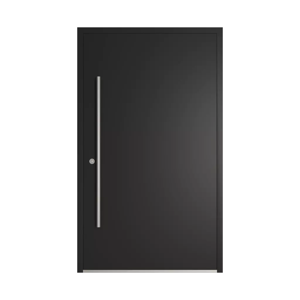 RAL 8022 Black brown entry-doors models dindecor 6120-pwz  