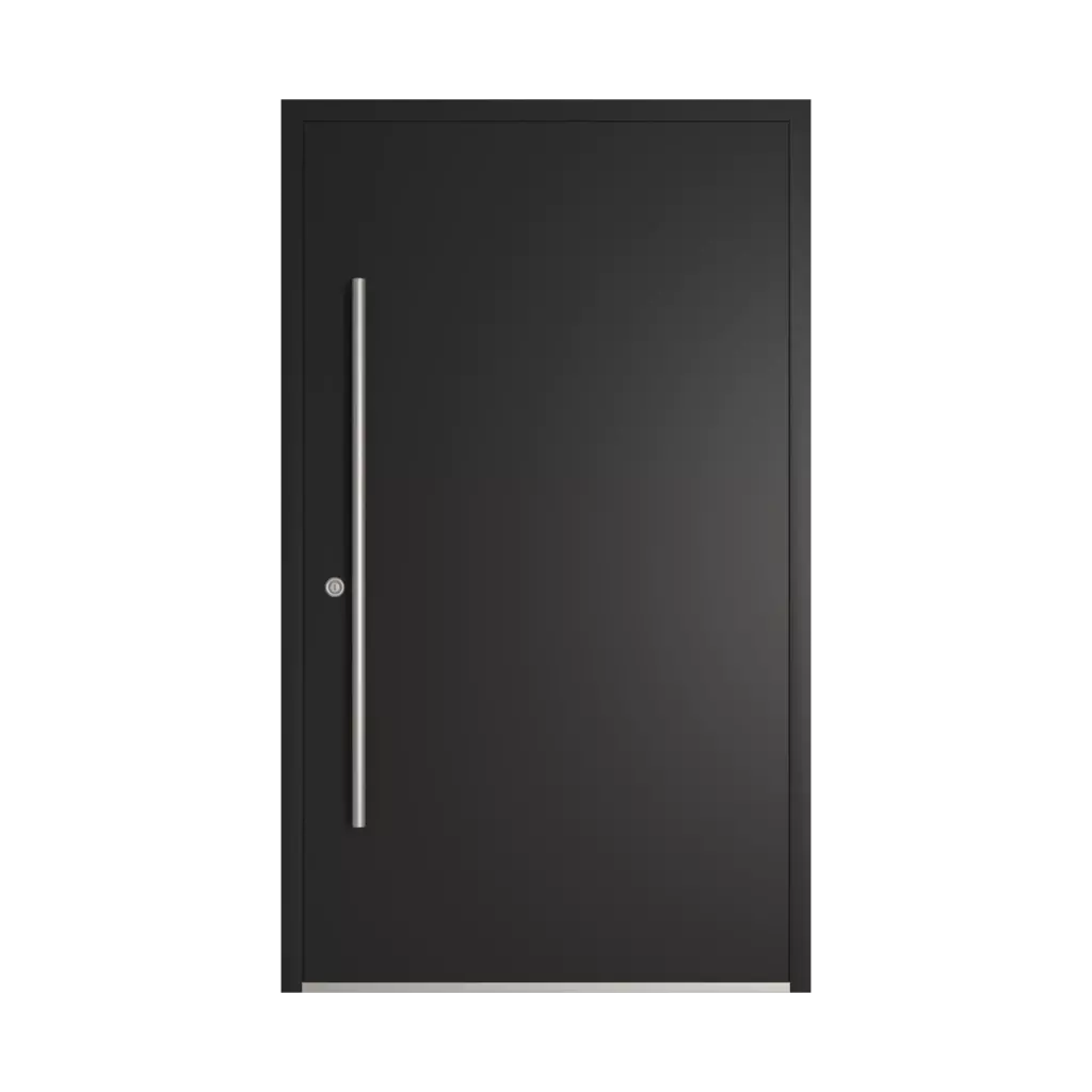 RAL 8022 Black brown entry-doors models cdm model-5  