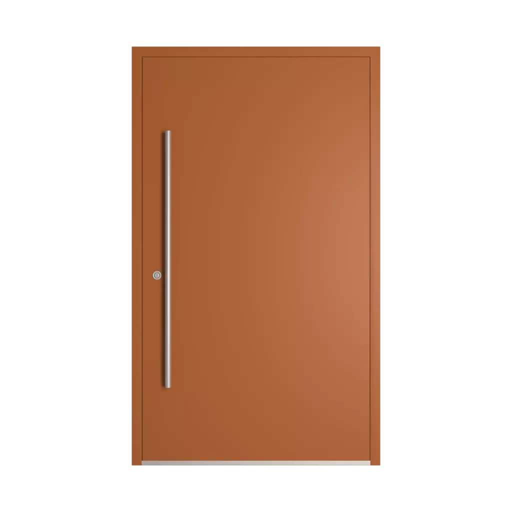 RAL 8023 Orange brown entry-doors models dindecor sk04-beton  