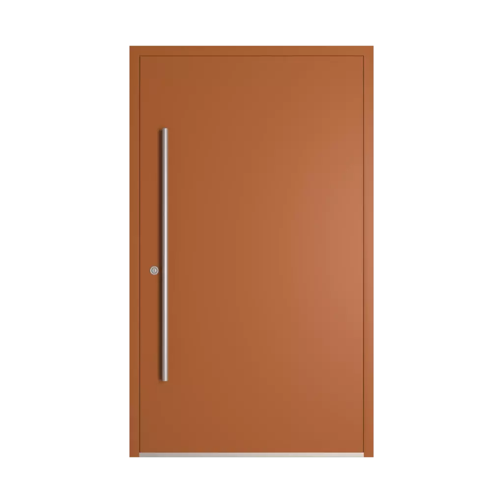 RAL 8023 Orange brown entry-doors models dindecor sk06-grey  