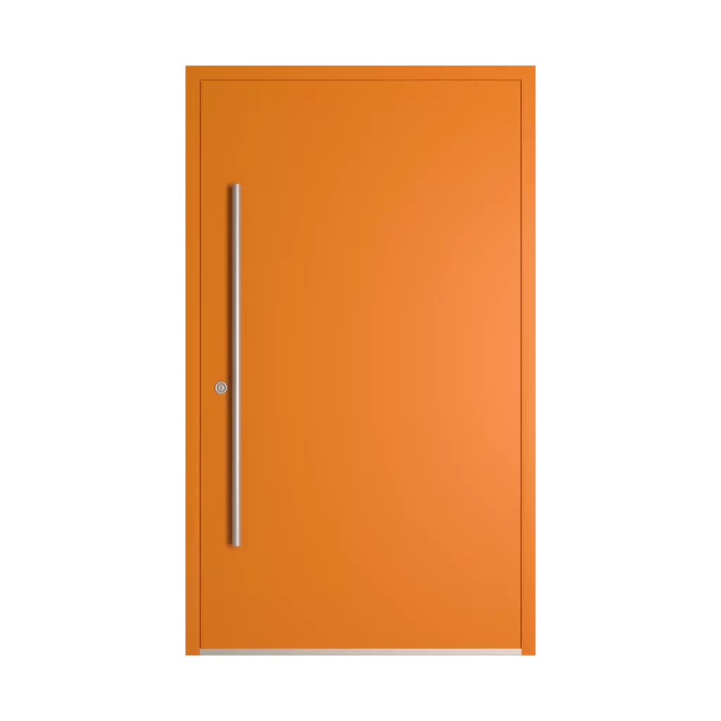 RAL 2000 Yellow orange entry-doors models dindecor 6010-pvc  