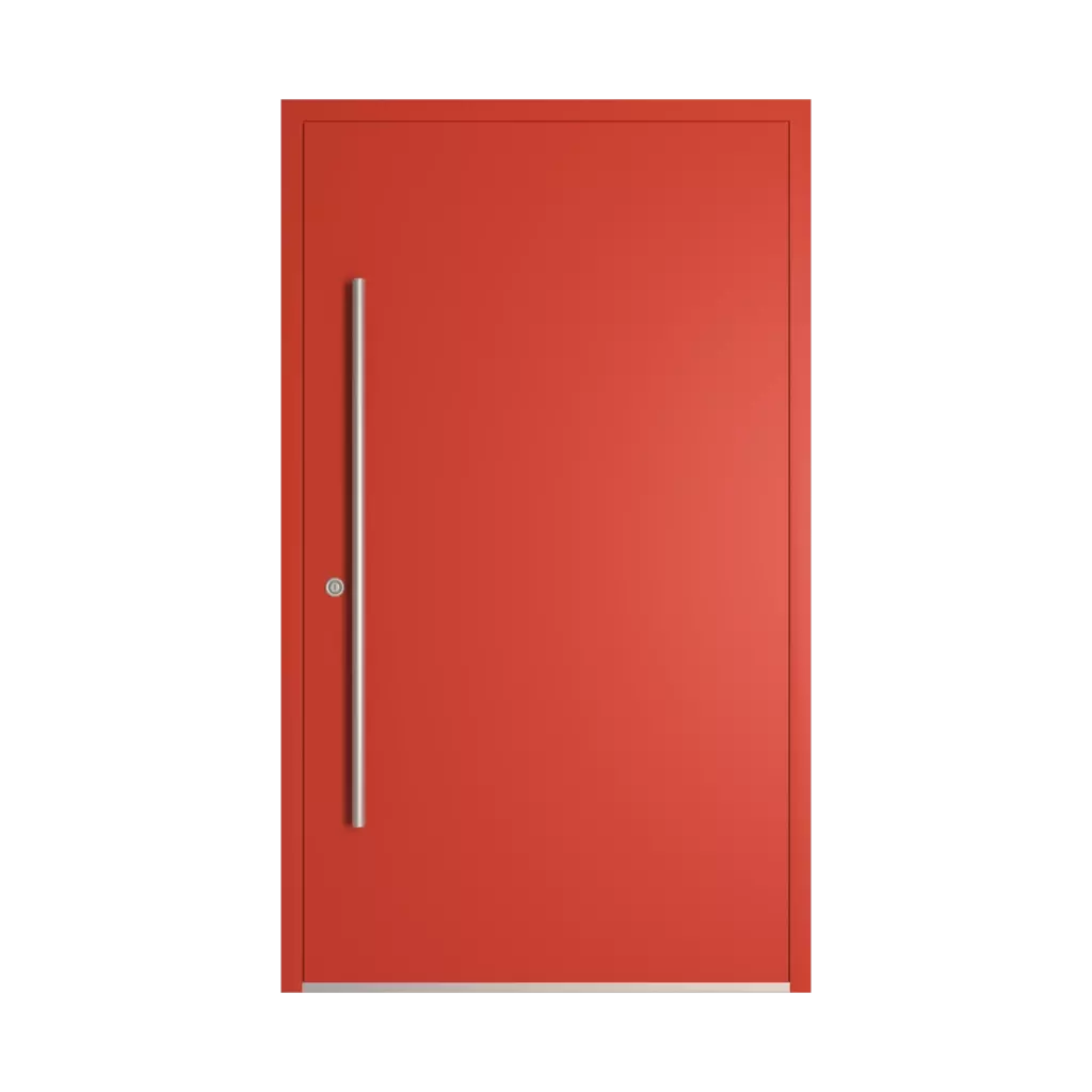 RAL 2002 Vermilion entry-doors models dindecor 6125-pwz  