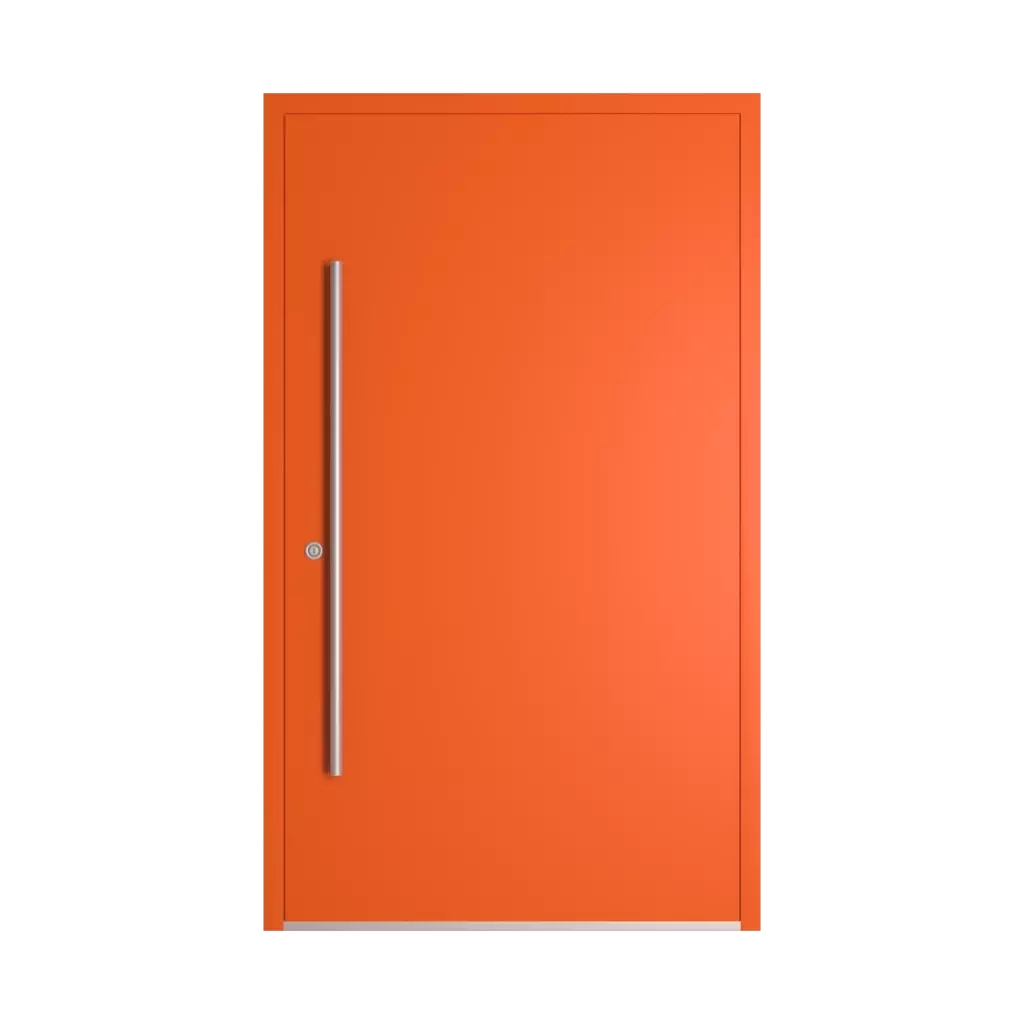 RAL 2004 Pure orange entry-doors models dindecor 6022-pvc  