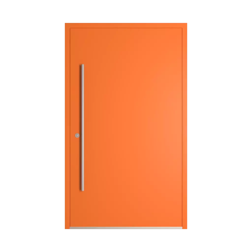 RAL 2008 Bright red orange entry-doors models dindecor sl01  