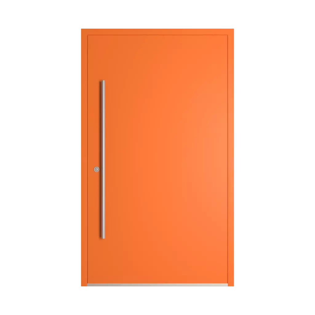 RAL 2008 Bright red orange entry-doors models dindecor sk06-grey  