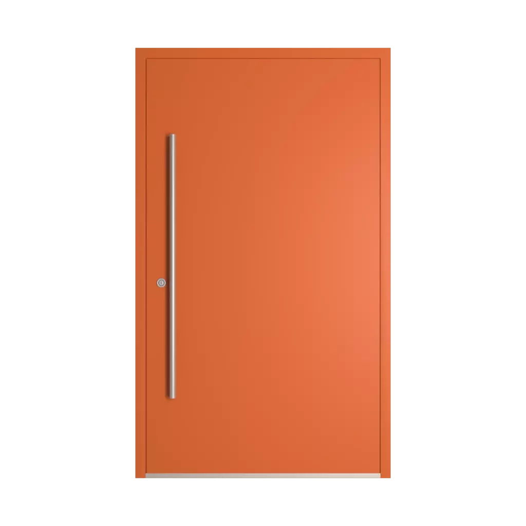 RAL 2010 Signal orange entry-doors models dindecor 6021-pvc  