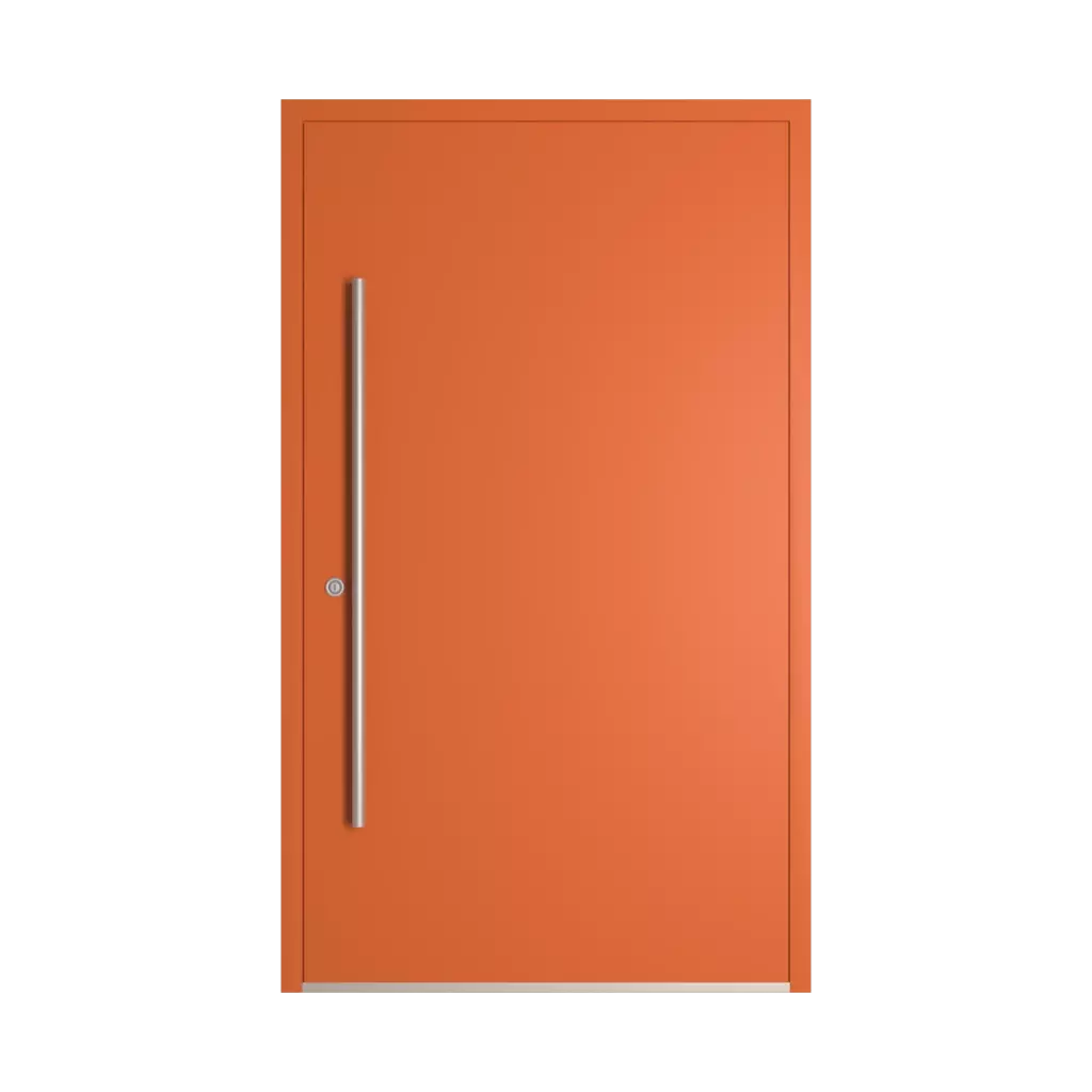 RAL 2010 Signal orange entry-doors models dindecor sk04-beton  