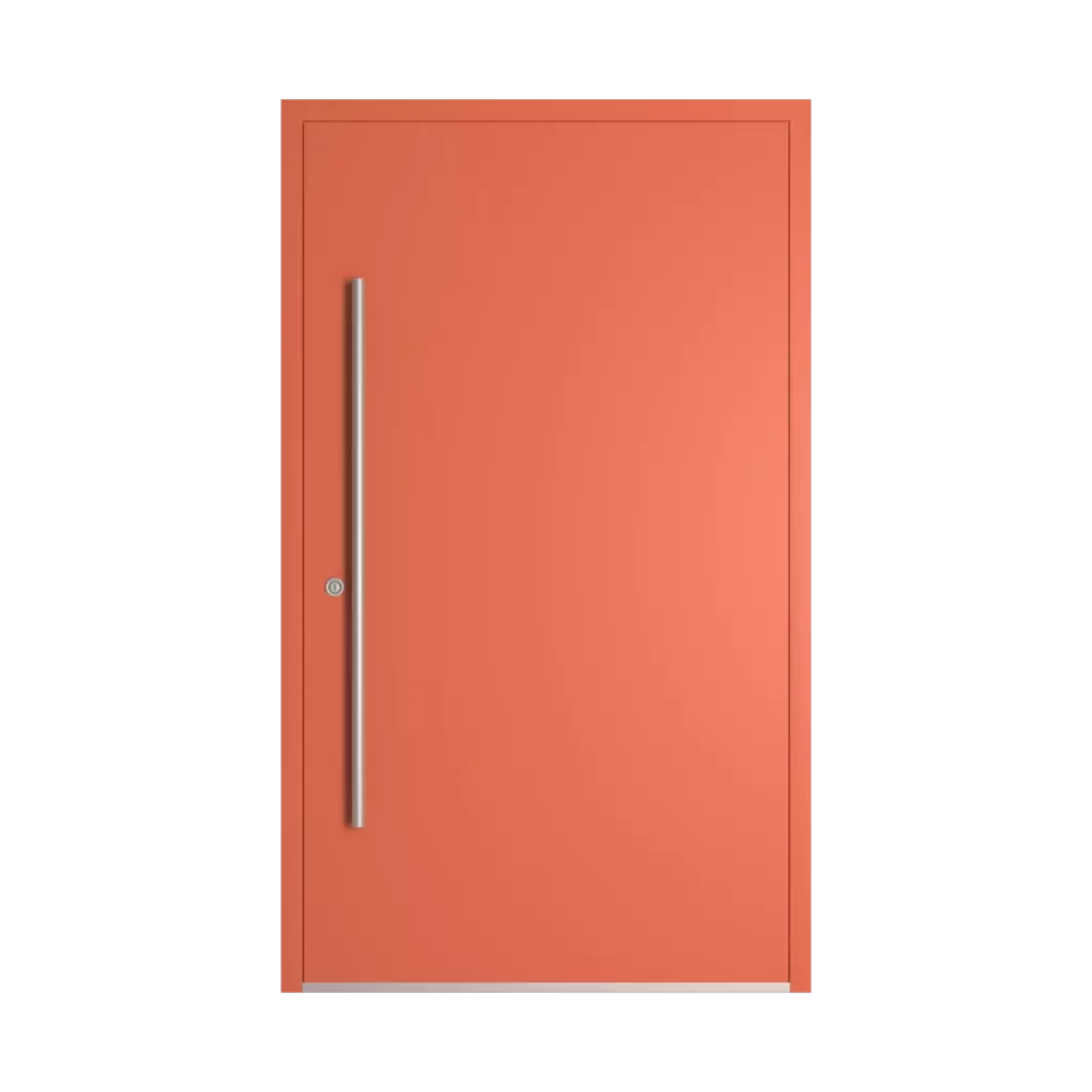 RAL 2012 Salmon orange entry-doors models dindecor sl01  