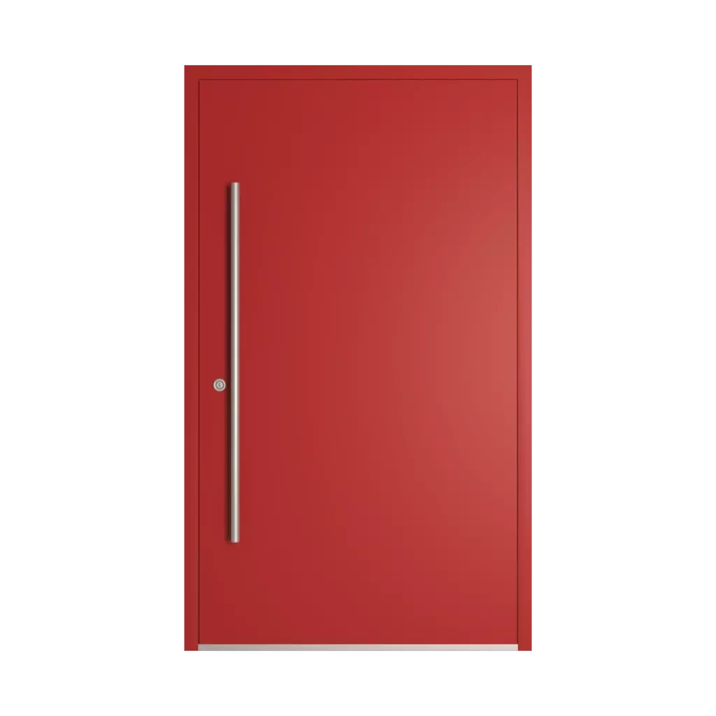 RAL 3000 Flame red entry-doors models dindecor sk06-grey  