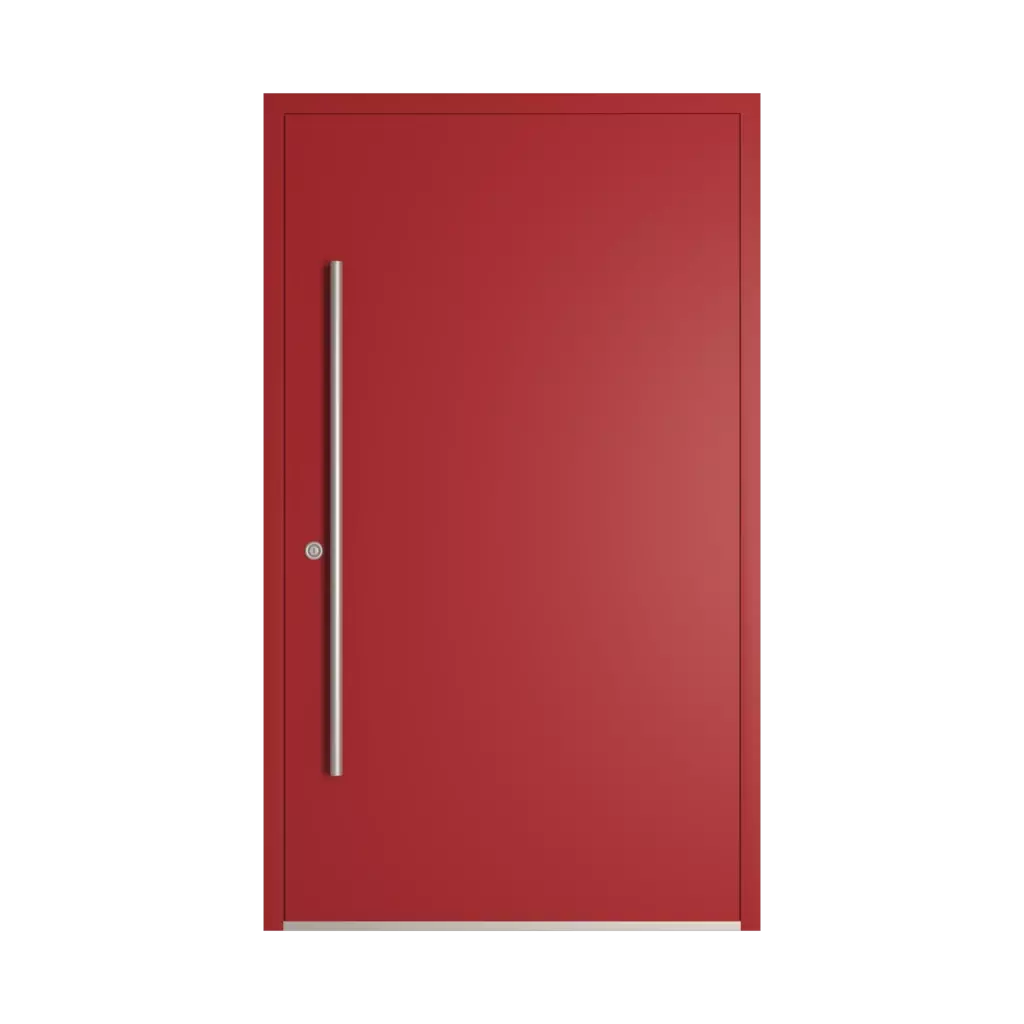 RAL 3001 Signal red entry-doors models dindecor 1401-pvc  