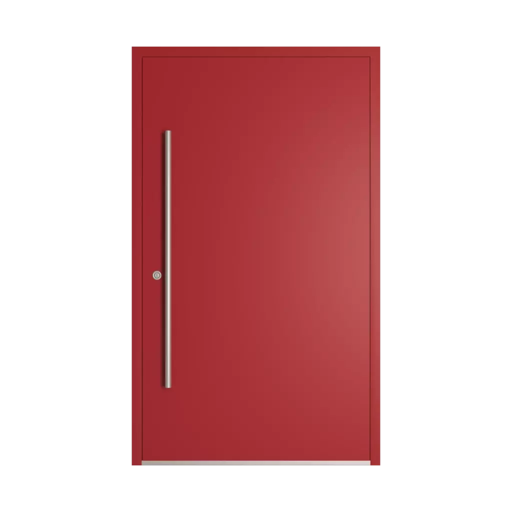 RAL 3002 Carmine red entry-doors models dindecor 6029-pvc  