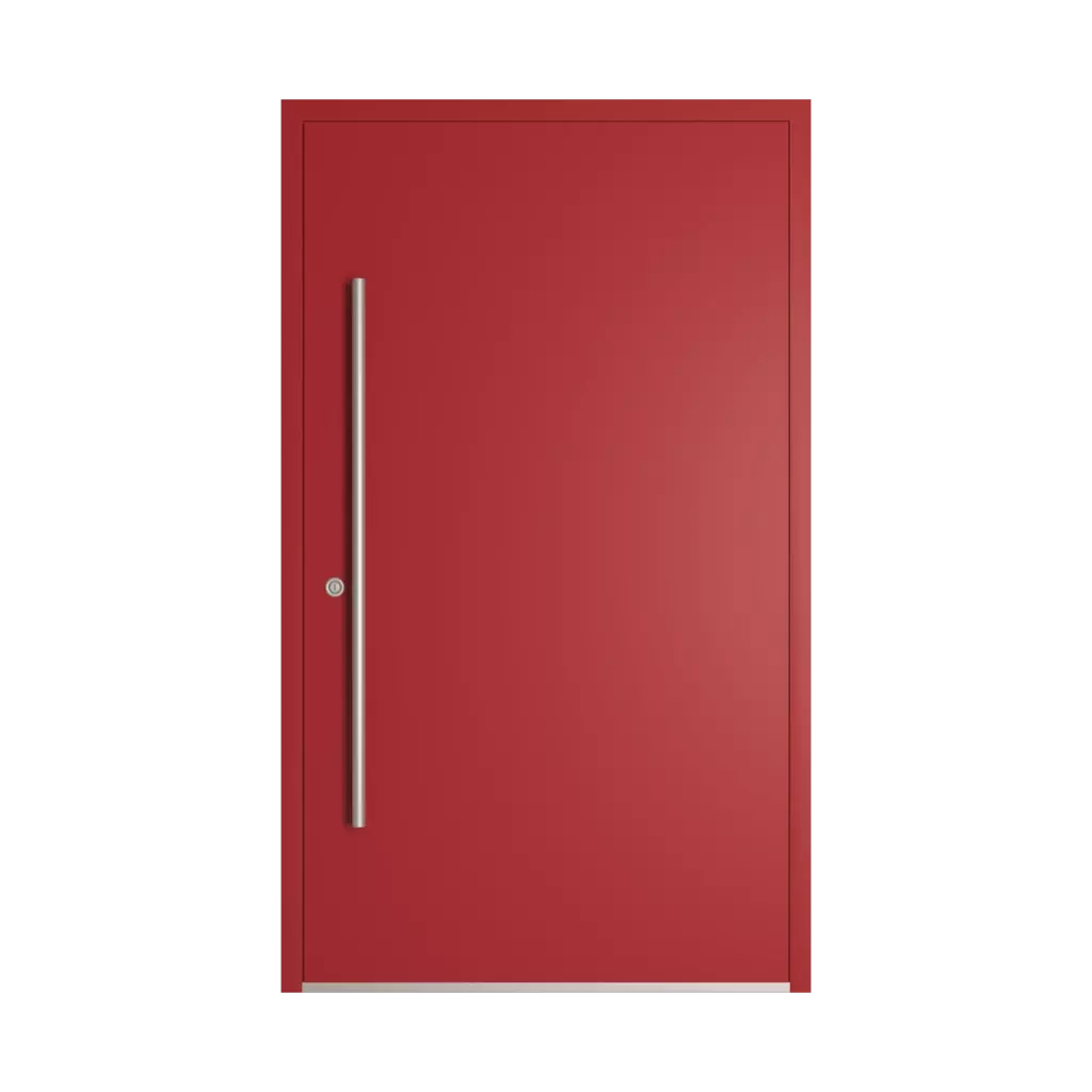 RAL 3002 Carmine red entry-doors models dindecor model-5026-wd  