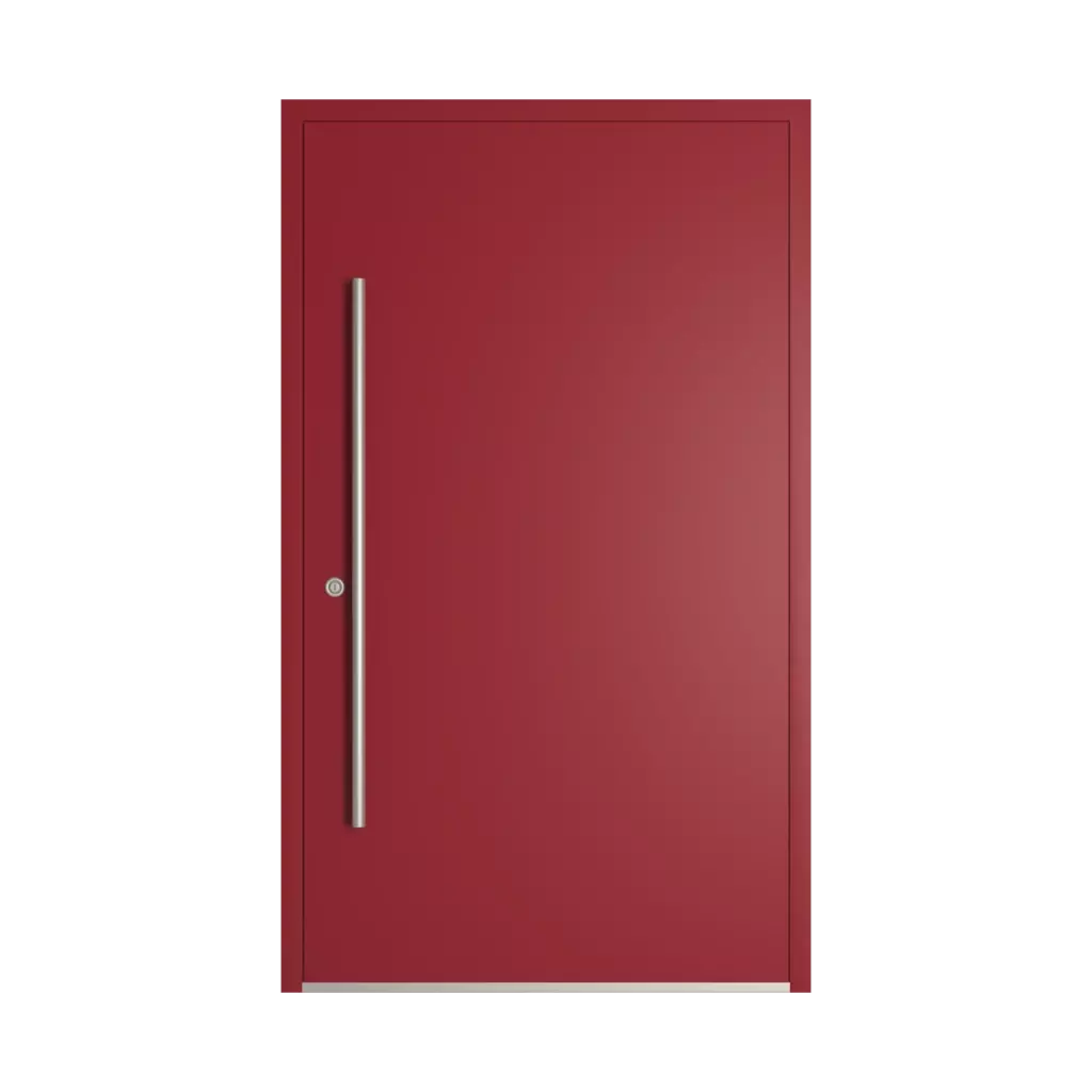 RAL 3003 Ruby red entry-doors models dindecor 6036-pvc  