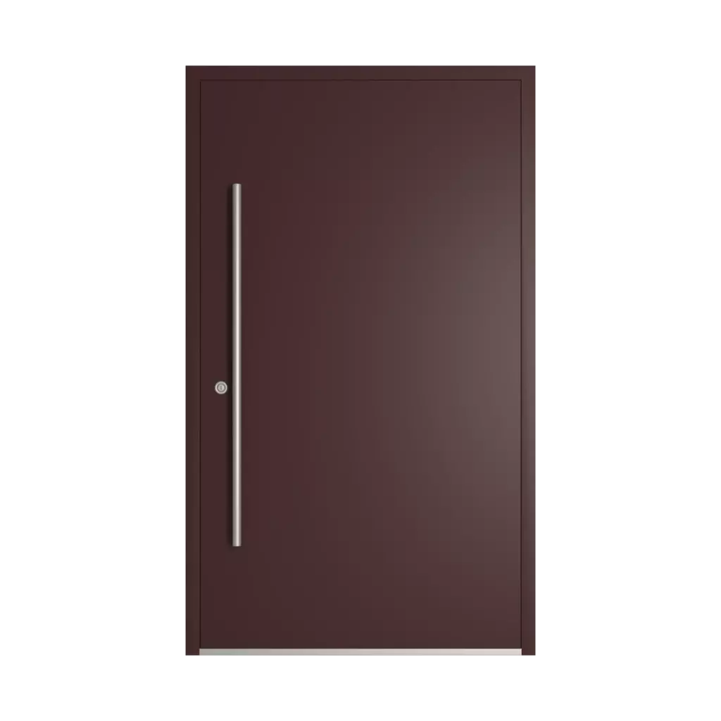 RAL 3007 Black red entry-doors models dindecor model-5015  