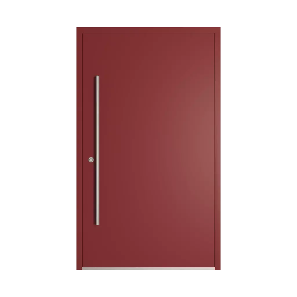 RAL 3011 Brown red entry-doors models dindecor 6102-black  