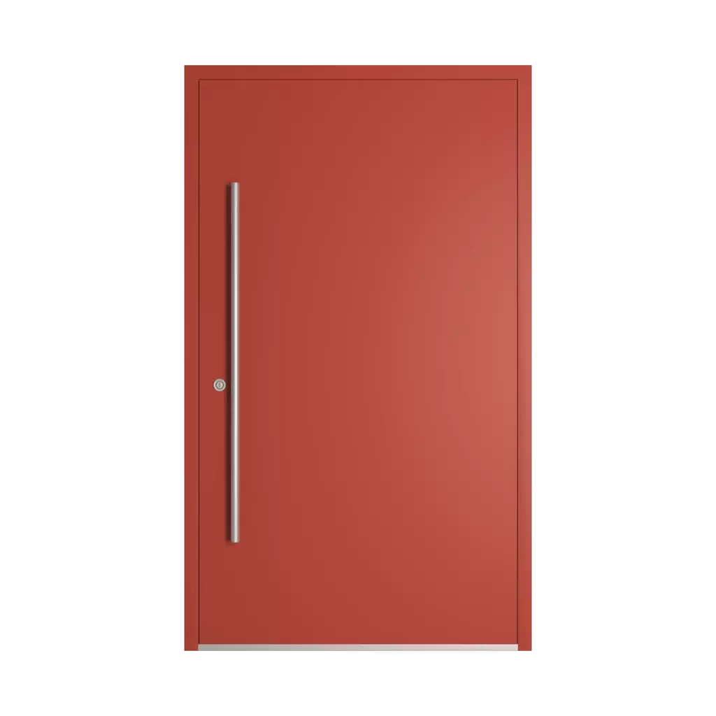 RAL 3016 Coral red entry-doors models dindecor 5008-pvc  