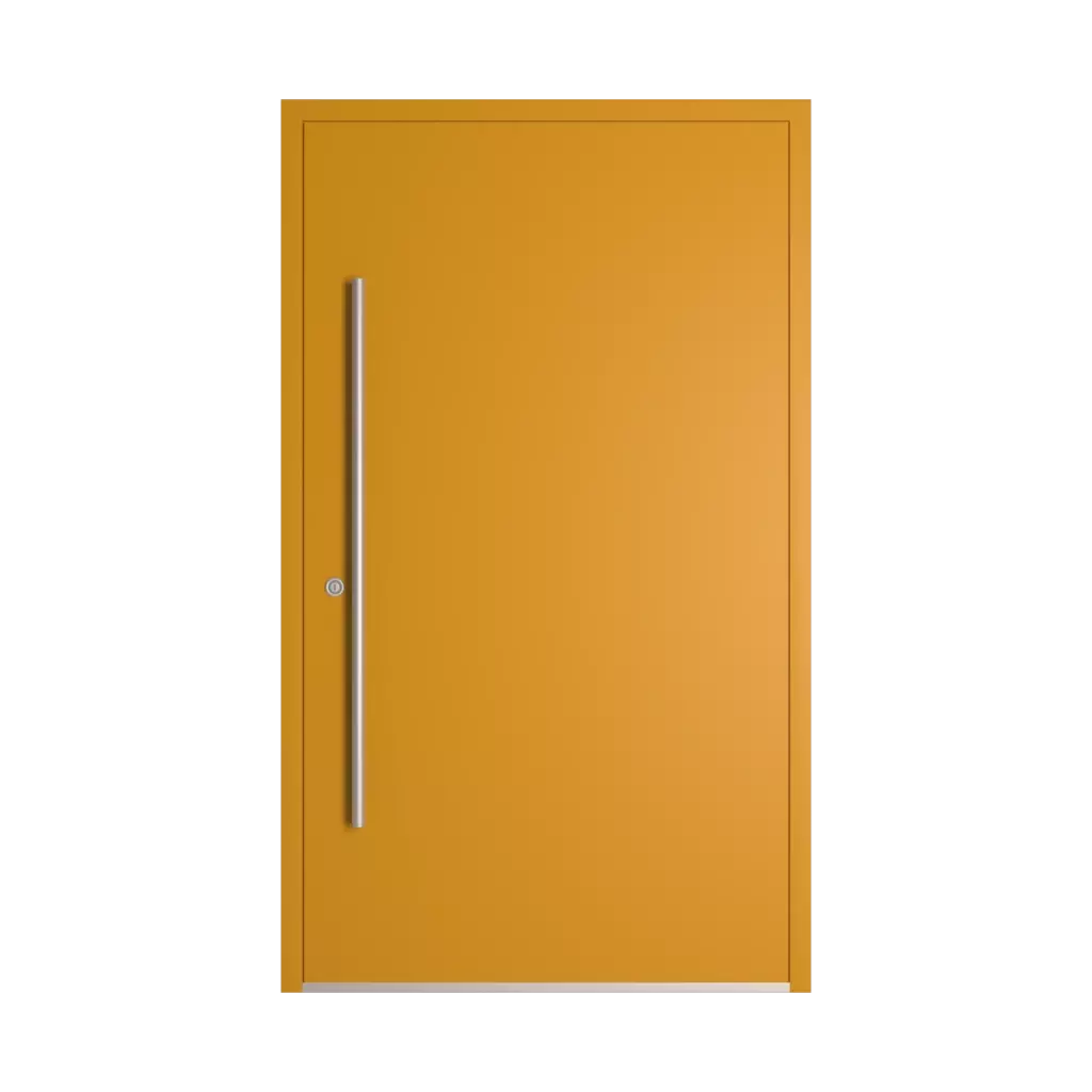 RAL 1005 Honey yellow entry-doors models dindecor 6035-pvc  