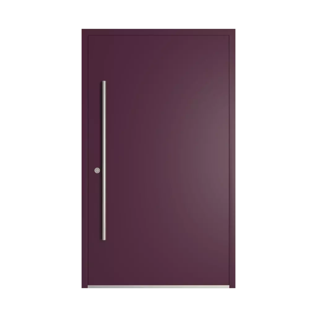 RAL 4007 Purple violet entry-doors models dindecor 5015-black  