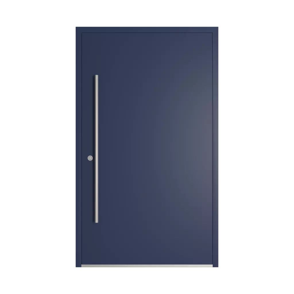 RAL 5003 Sapphire blue entry-doors models dindecor ll01  