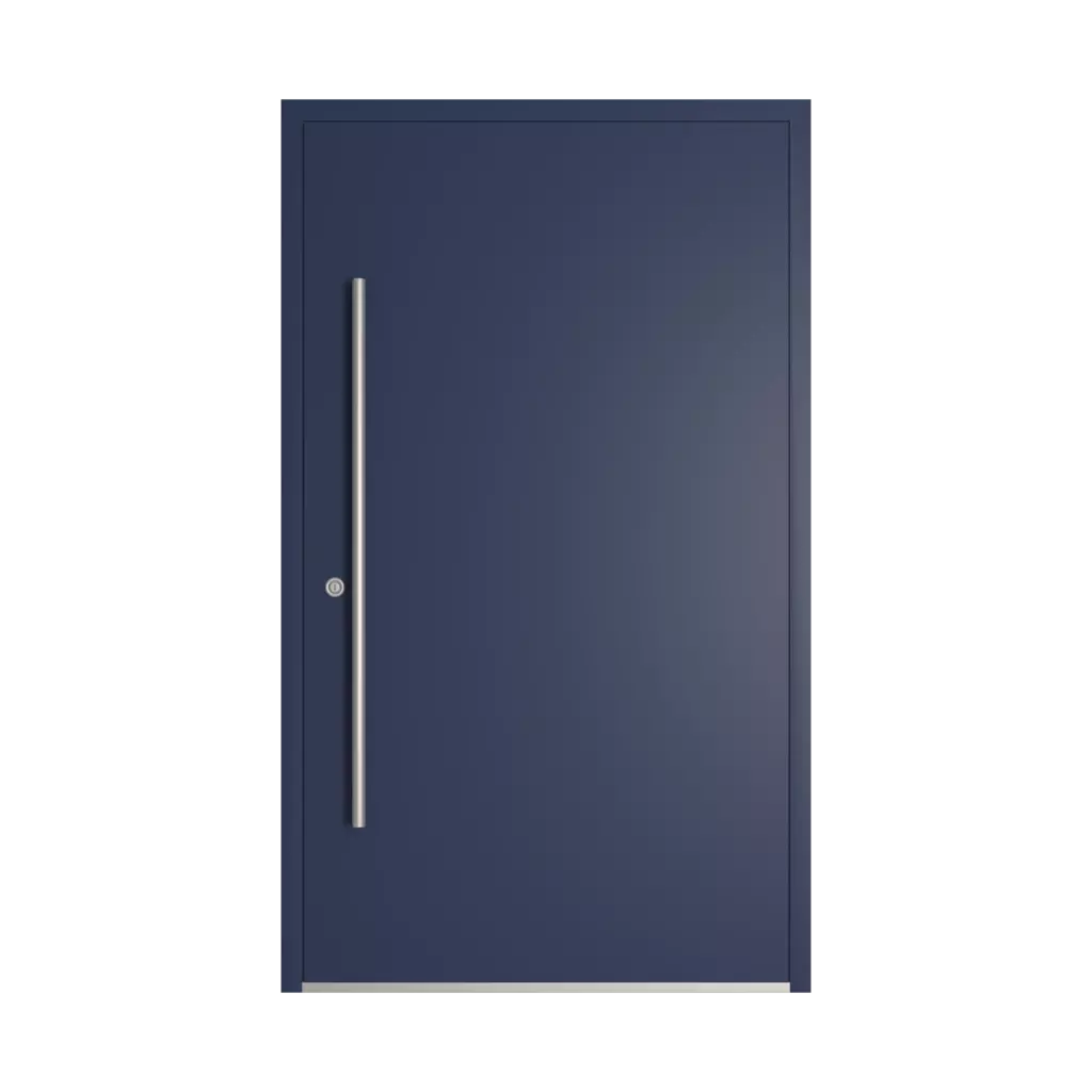 RAL 5003 Sapphire blue entry-doors models dindecor gl03  