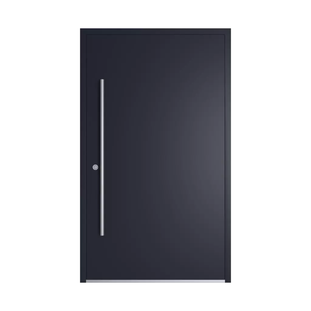 RAL 5004 Black blue entry-doors models dindecor model-5014  