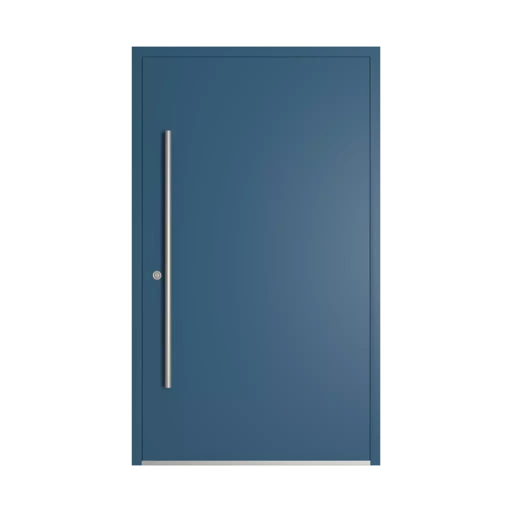 RAL 5009 Azure blue entry-doors models dindecor gl03  