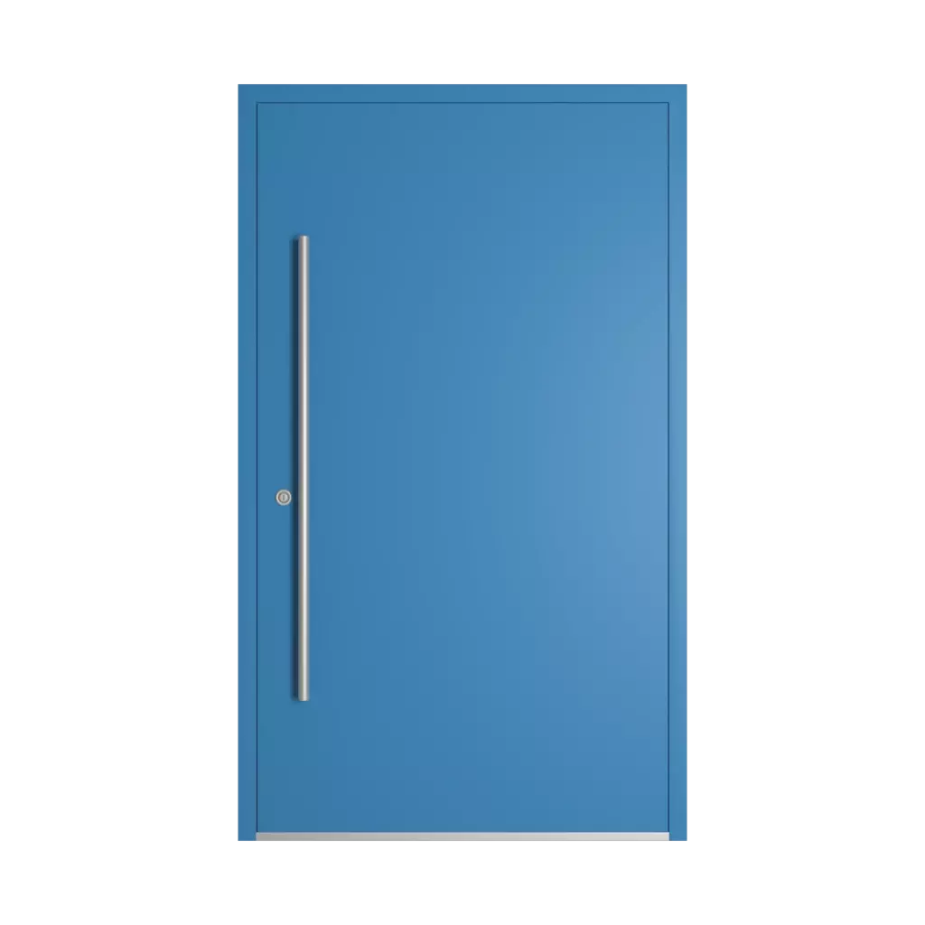 RAL 5012 Light blue entry-doors models dindecor 6016-pvc  