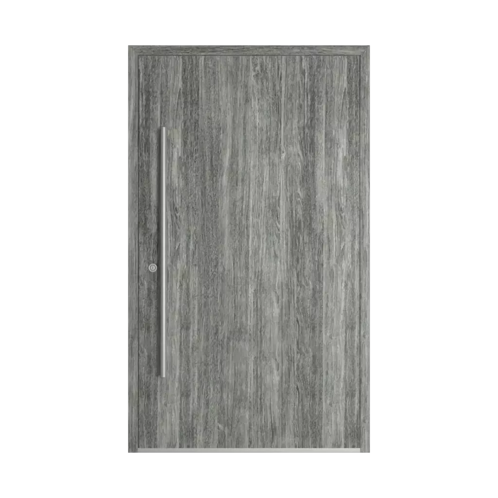 Sheffield oak concrete woodec entry-doors models dindecor sk06-grey  