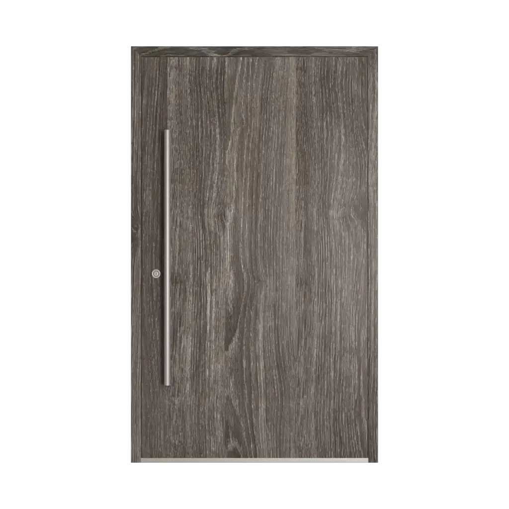 Gray sheffield oak entry-doors models cdm model-5  