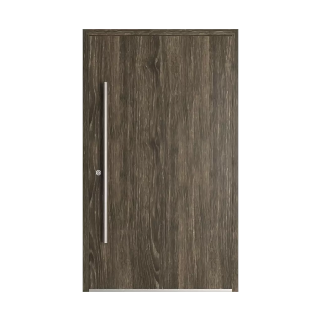 Brown sheffield oak entry-doors models dindecor gl03  