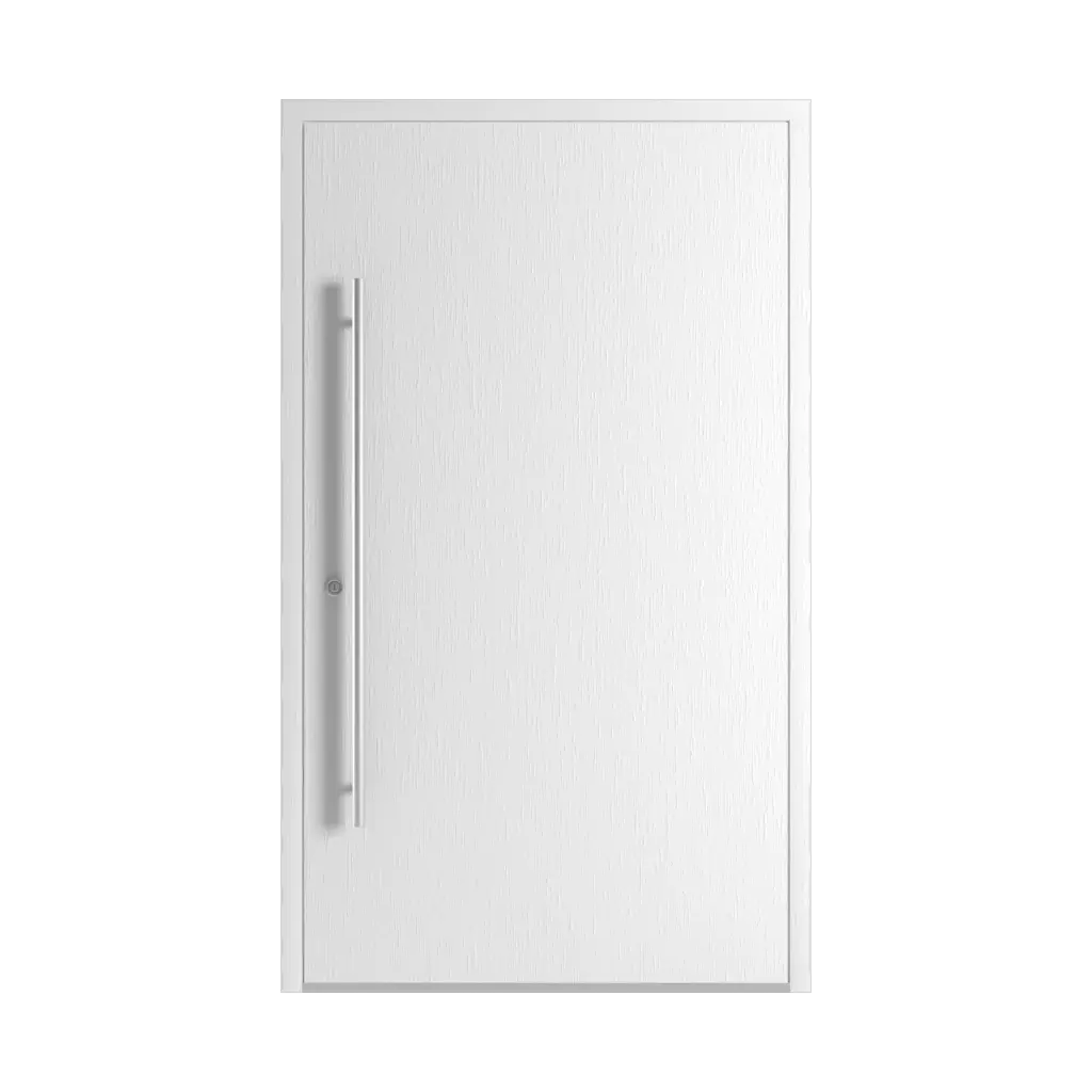 Traffic white aludec entry-doors models dindecor ll01  