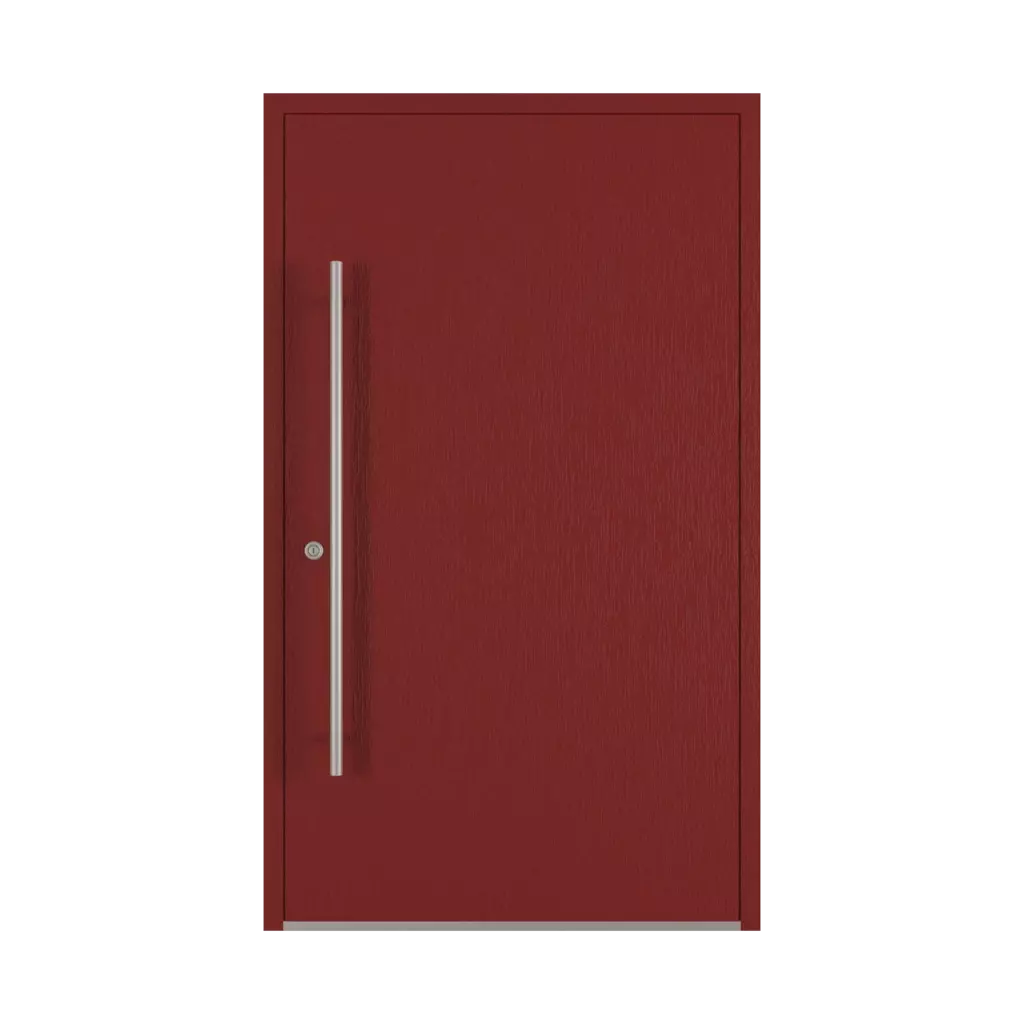 Dark red entry-doors models dindecor ll01  