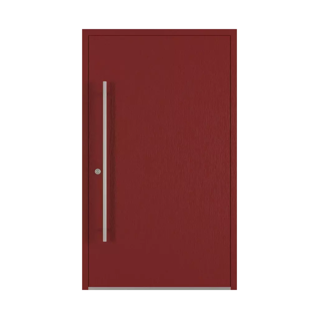 Dark red entry-doors models dindecor model-5026-wd  