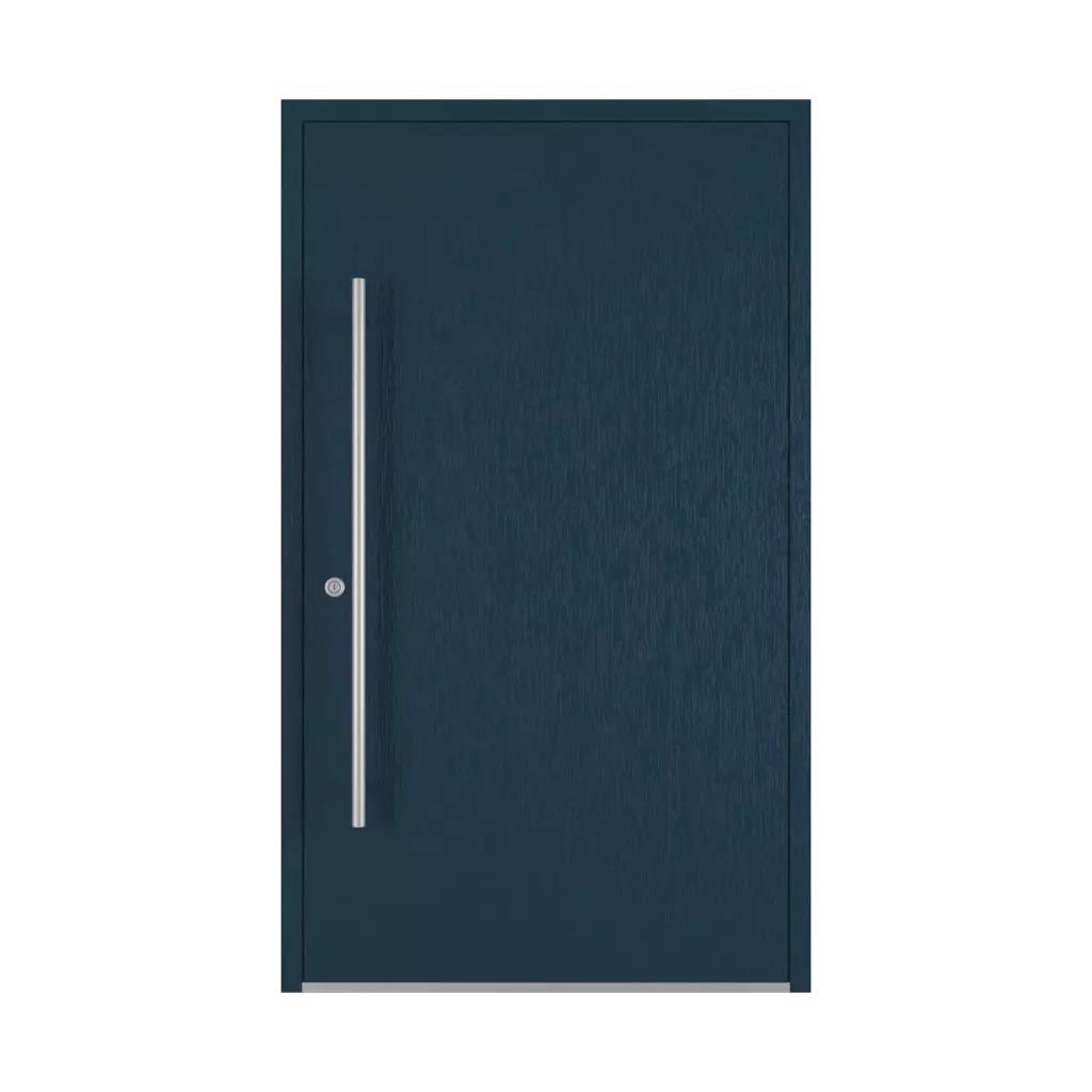 Steel blue entry-doors models dindecor ll01  