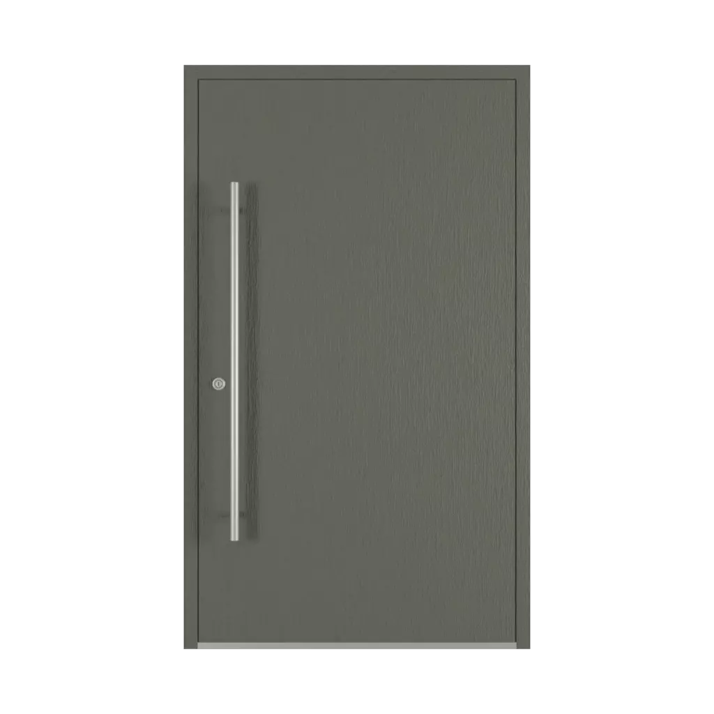 Textured quartz gray entry-doors models dindecor sk01-corten  