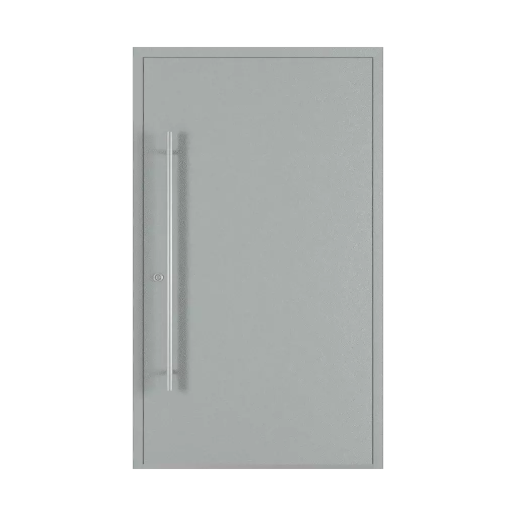 Gray entry-doors models dindecor model-6122  