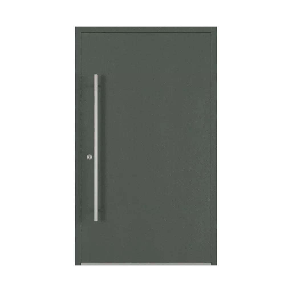 Aludec gray basalt entry-doors models dindecor model-2801-st  