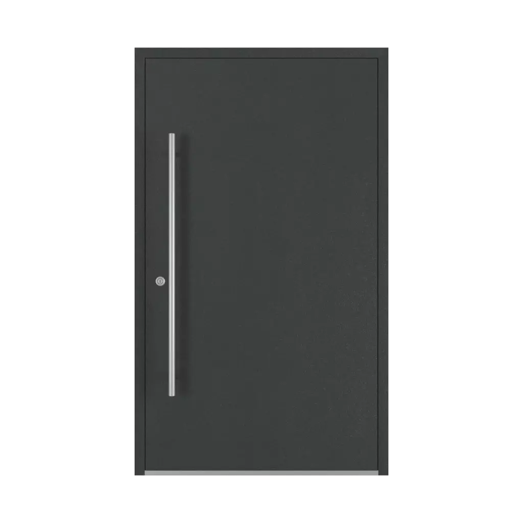 Aludec gray anthracite entry-doors models dindecor sk05-beton  