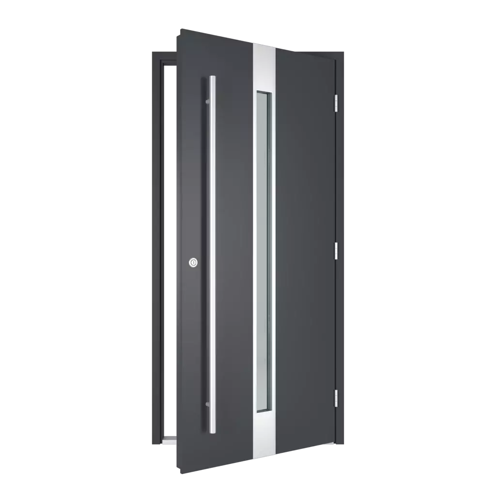 The right one opens outwards entry-doors models dindecor gl03  