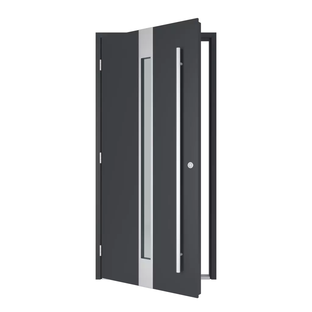 The left one opens outwards entry-doors models dindecor rl09  