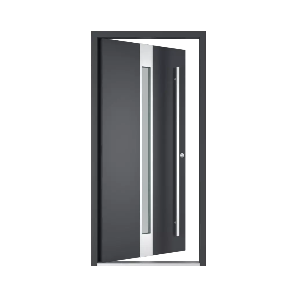 The right one opens inwards entry-doors models dindecor 6023-pvc  