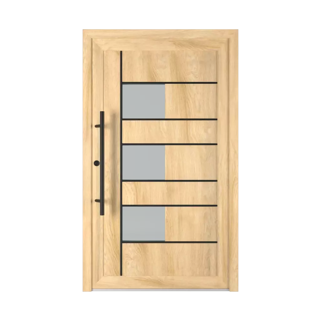 5026 PVC Black entry-doors models dindecor 