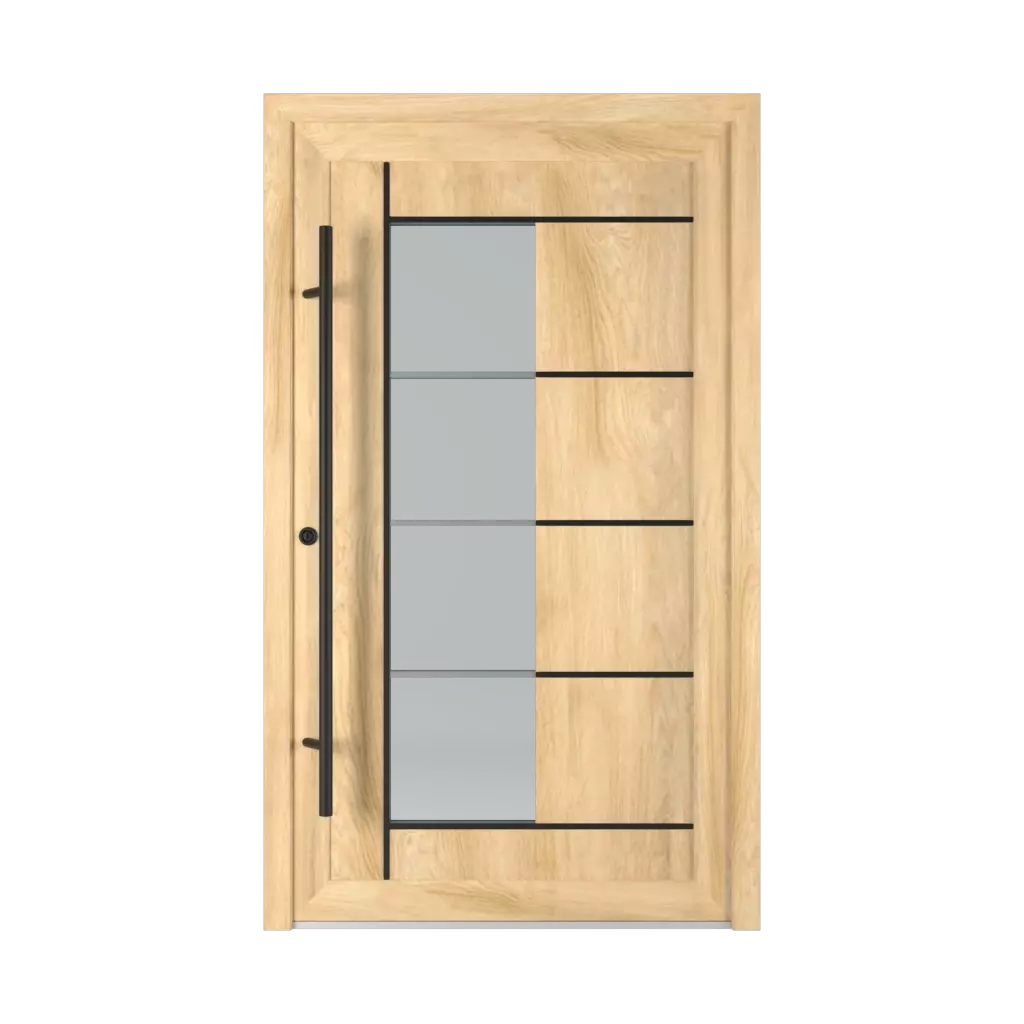 2802 PVC Black entry-doors models dindecor 2802-pvc-black  