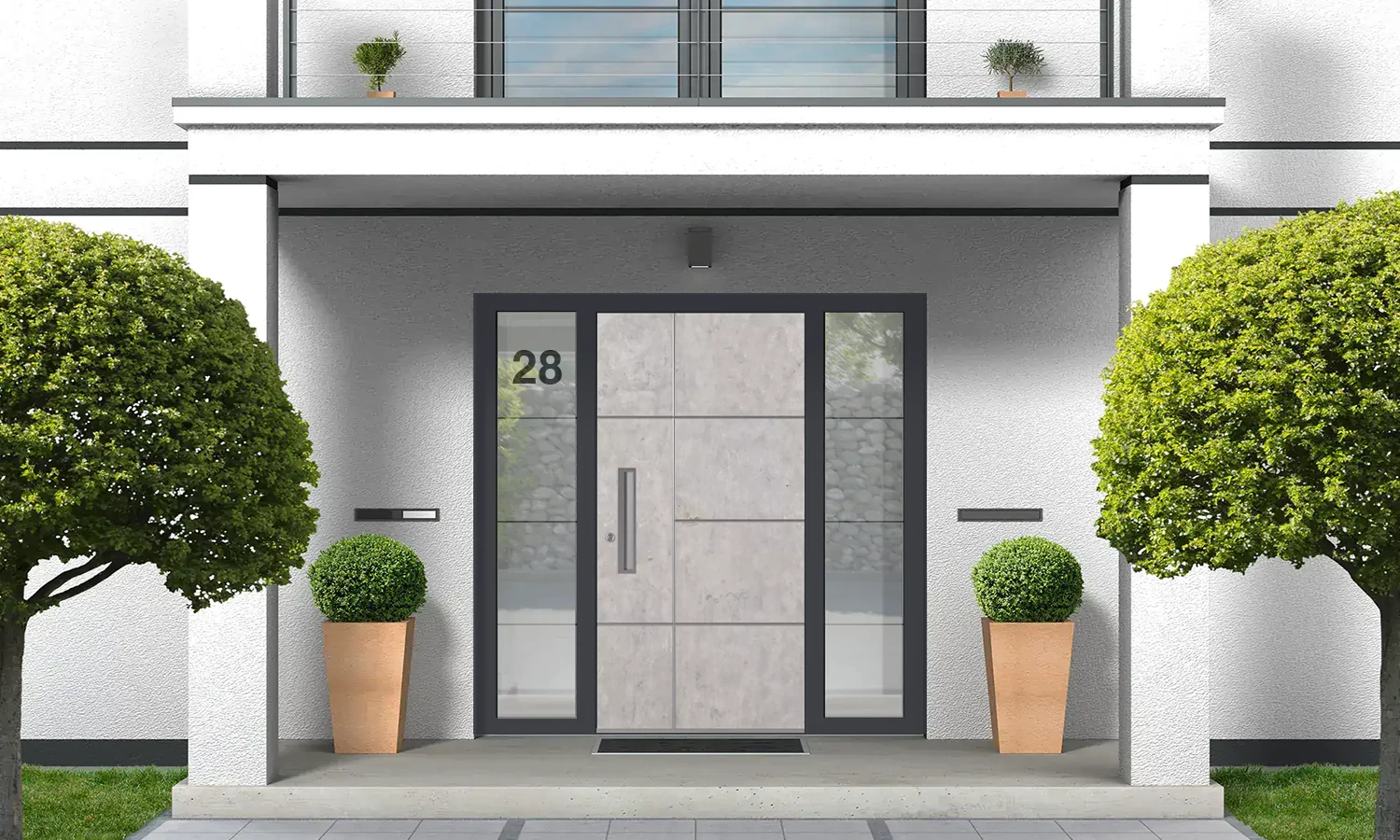 SK01 Beton 🏆 entry-doors models dindecor sk01-beton  