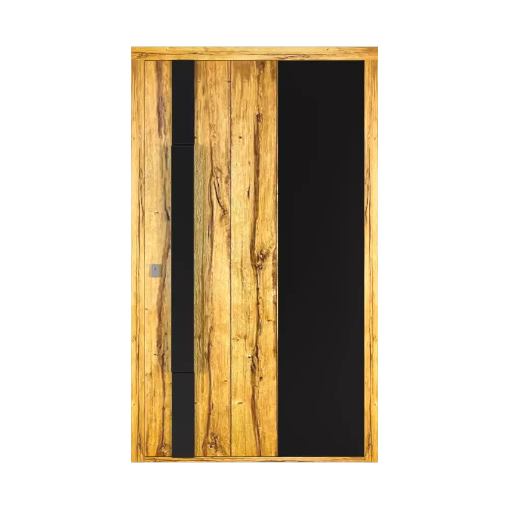 Wood entry-doors models dindecor 6002-black