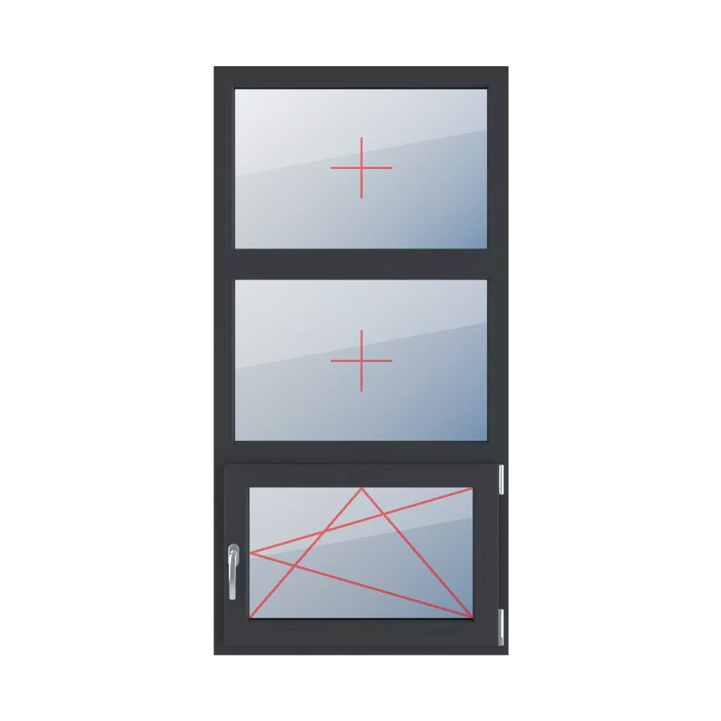 Fixed glazing in a frame, right-hand turn-tilt glazing windows types-of-windows triple-leaf vertical-symmetrical-division-33-33-33 fixed-glazing-in-a-frame-right-hand-turn-tilt-glazing-2 