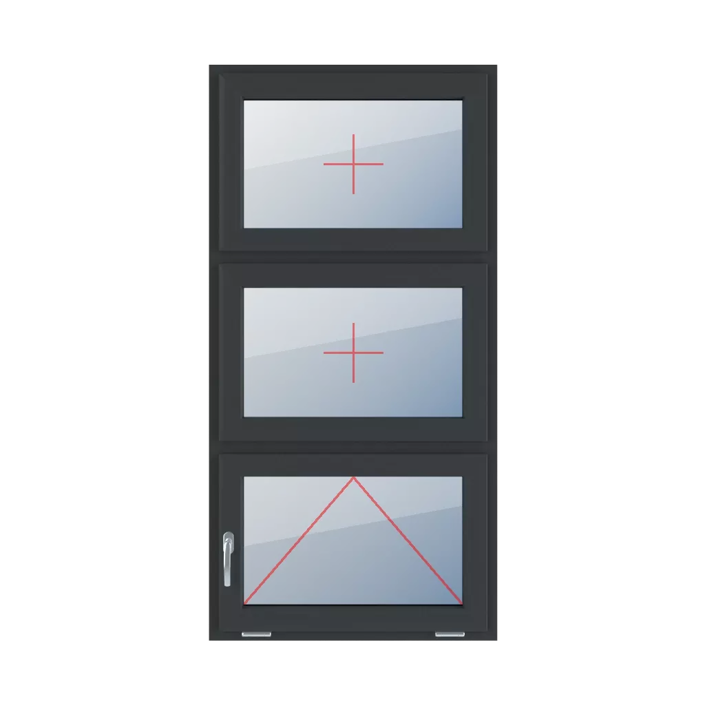 Permanent glazing in the wing, tiltable with a handle on the left side windows types-of-windows triple-leaf vertical-symmetrical-division-33-33-33 permanent-glazing-in-the-wing-tiltable-with-a-handle-on-the-left-side 