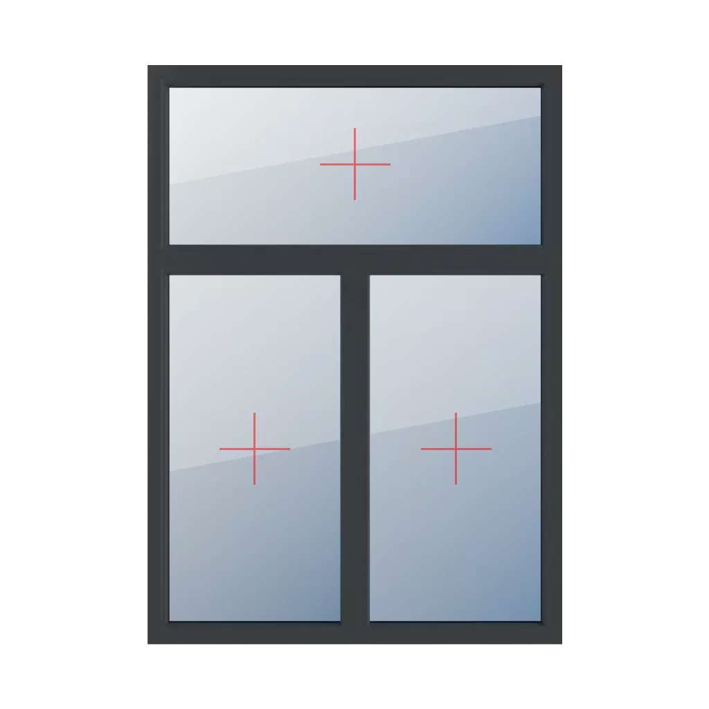 Permanent glazing in the frame windows types-of-windows triple-leaf vertical-asymmetric-division-30-70 permanent-glazing-in-the-frame-4 